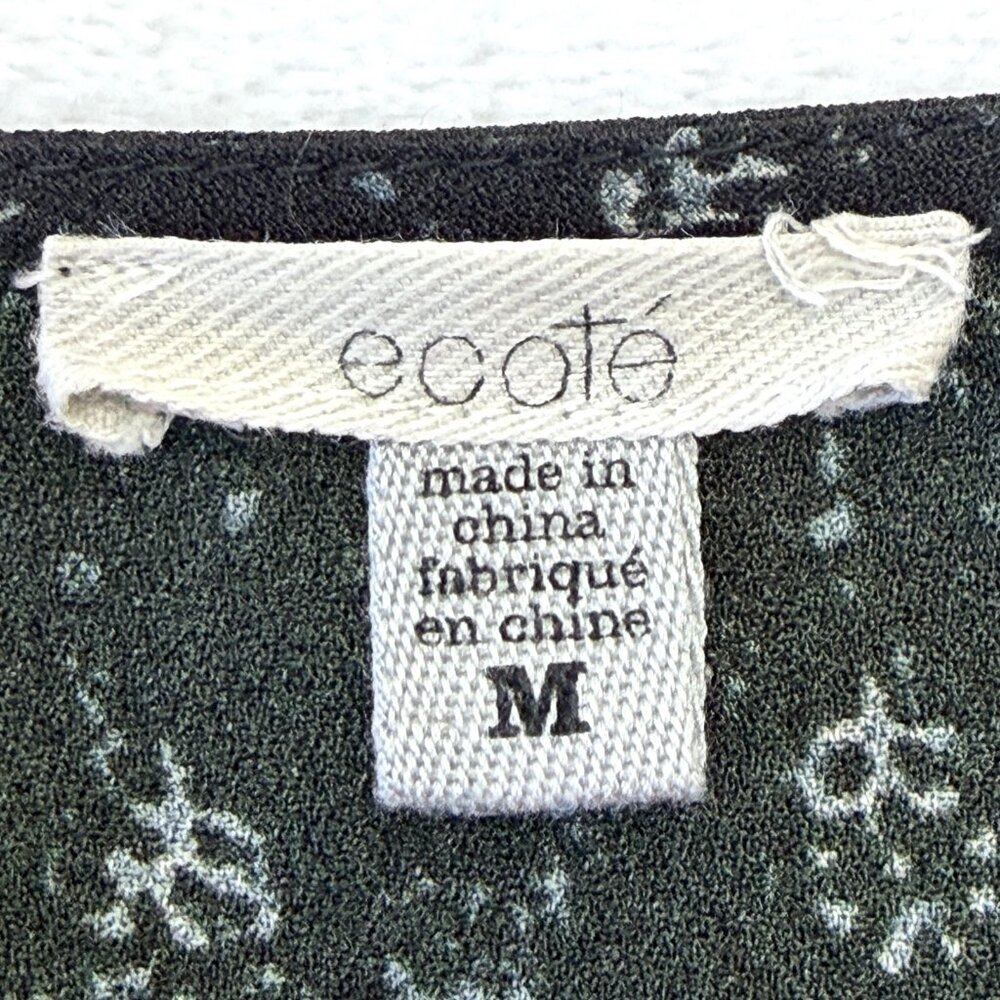 Urban Outfitters Ecote High Low Dress Women M Black White - Picture 6 of 9